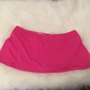 Pink swim skirt
